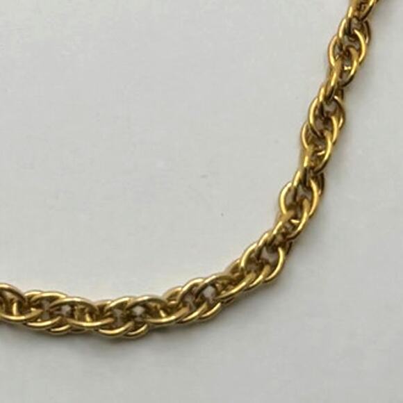 Vintage Gold Rope Chain Men's Necklace - Picture 2 of 3